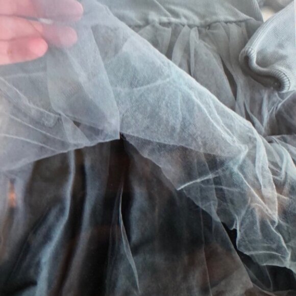 Elegant Gray Kids Casual Dress - Picture 2 of 3